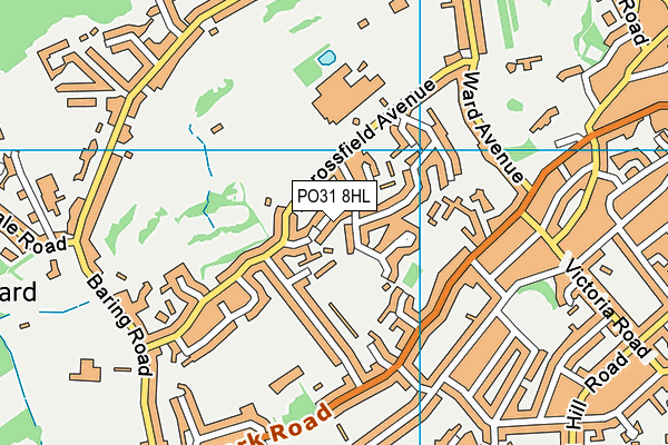 PO31 8HL map - OS VectorMap District (Ordnance Survey)