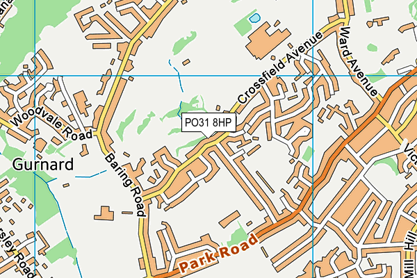 PO31 8HP map - OS VectorMap District (Ordnance Survey)