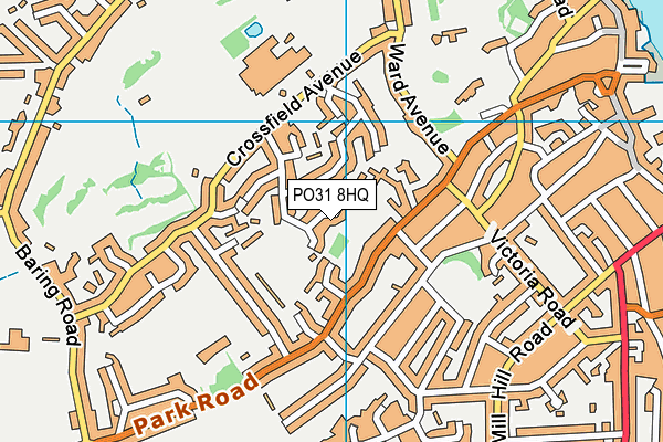 PO31 8HQ map - OS VectorMap District (Ordnance Survey)