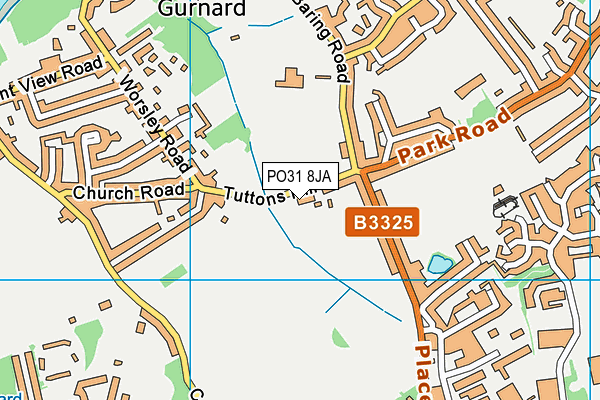 PO31 8JA map - OS VectorMap District (Ordnance Survey)