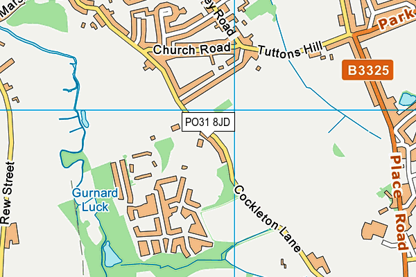 PO31 8JD map - OS VectorMap District (Ordnance Survey)