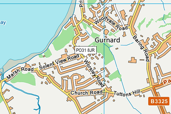 PO31 8JR map - OS VectorMap District (Ordnance Survey)