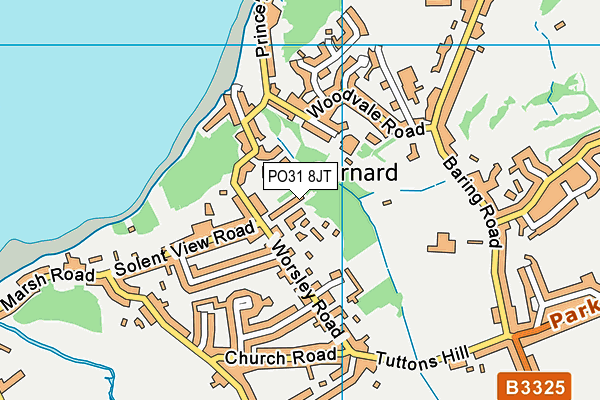 PO31 8JT map - OS VectorMap District (Ordnance Survey)