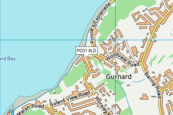 PO31 8LD map - OS VectorMap District (Ordnance Survey)