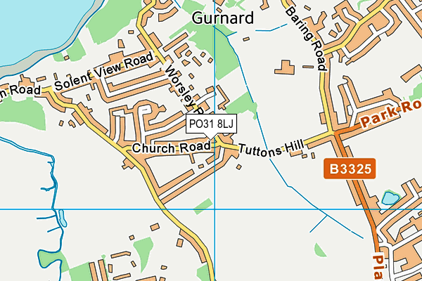 PO31 8LJ map - OS VectorMap District (Ordnance Survey)