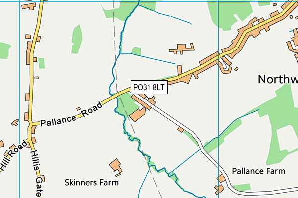 PO31 8LT map - OS VectorMap District (Ordnance Survey)