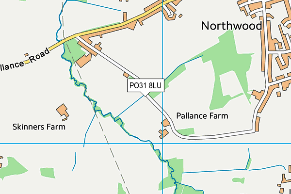 PO31 8LU map - OS VectorMap District (Ordnance Survey)