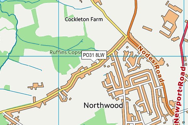 PO31 8LW map - OS VectorMap District (Ordnance Survey)