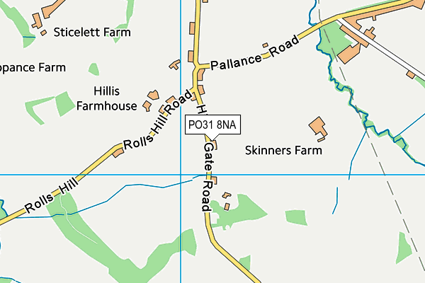 PO31 8NA map - OS VectorMap District (Ordnance Survey)