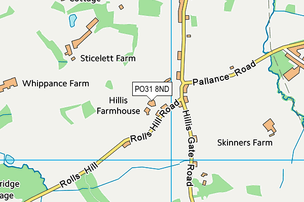 PO31 8ND map - OS VectorMap District (Ordnance Survey)