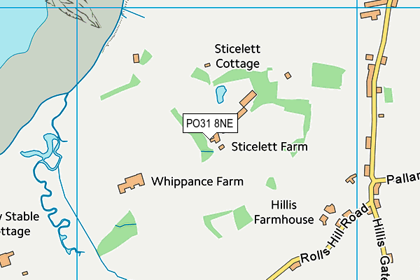 PO31 8NE map - OS VectorMap District (Ordnance Survey)