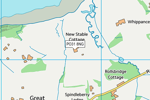 PO31 8NG map - OS VectorMap District (Ordnance Survey)