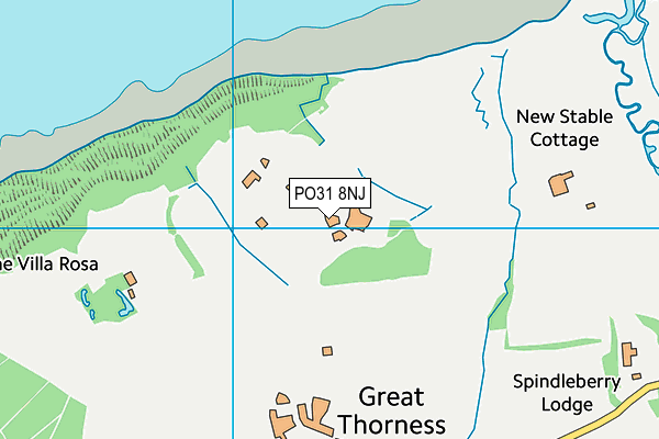 Thorness Bay Holiday Park map (PO31 8NJ) - OS VectorMap District (Ordnance Survey)