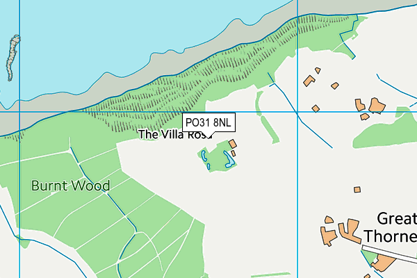 PO31 8NL map - OS VectorMap District (Ordnance Survey)