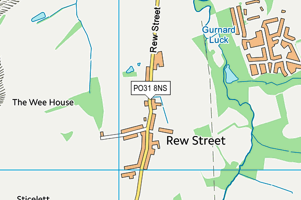 PO31 8NS map - OS VectorMap District (Ordnance Survey)