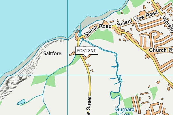 PO31 8NT map - OS VectorMap District (Ordnance Survey)