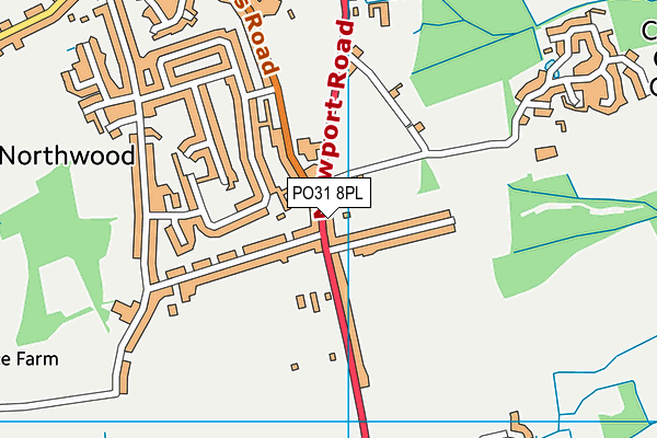 PO31 8PL map - OS VectorMap District (Ordnance Survey)