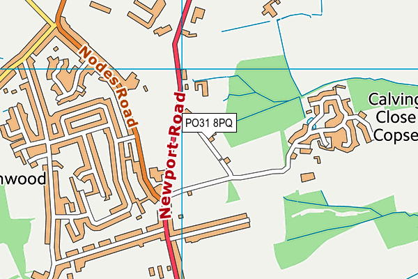 PO31 8PQ map - OS VectorMap District (Ordnance Survey)
