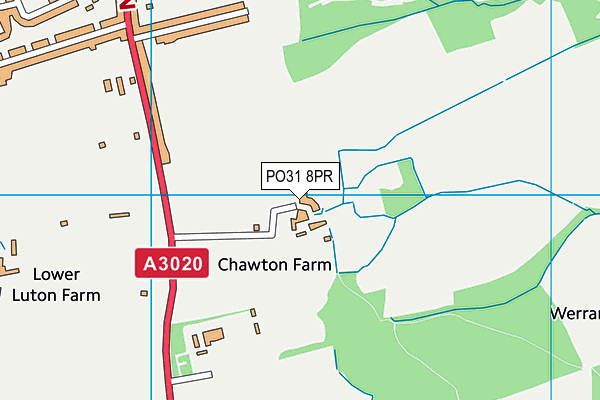 PO31 8PR map - OS VectorMap District (Ordnance Survey)