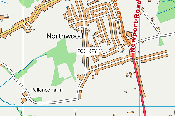 PO31 8PY map - OS VectorMap District (Ordnance Survey)