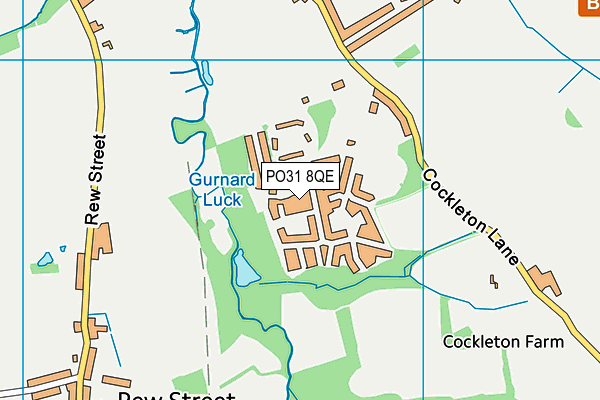 Fitness At Gurnard map (PO31 8QE) - OS VectorMap District (Ordnance Survey)
