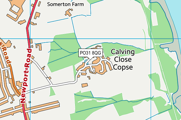 PO31 8QG map - OS VectorMap District (Ordnance Survey)