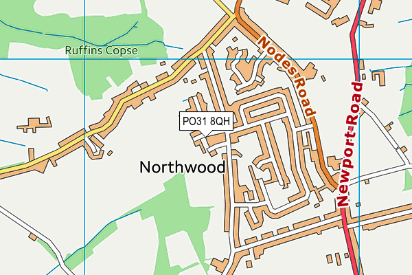 PO31 8QH map - OS VectorMap District (Ordnance Survey)