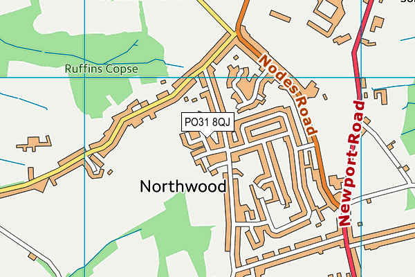 PO31 8QJ map - OS VectorMap District (Ordnance Survey)