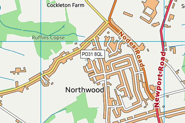 PO31 8QL map - OS VectorMap District (Ordnance Survey)