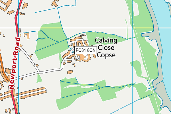 PO31 8QN map - OS VectorMap District (Ordnance Survey)