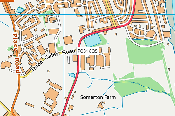 PO31 8QS map - OS VectorMap District (Ordnance Survey)