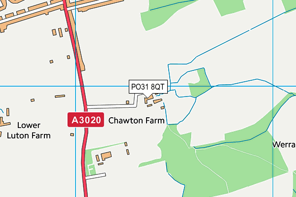 PO31 8QT map - OS VectorMap District (Ordnance Survey)