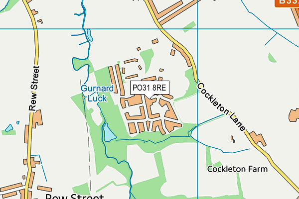 PO31 8RE map - OS VectorMap District (Ordnance Survey)