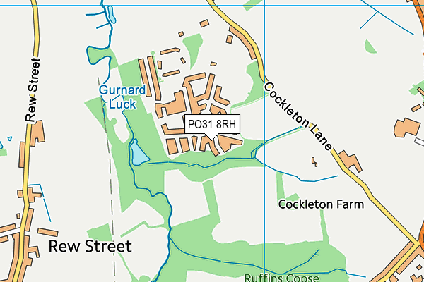 PO31 8RH map - OS VectorMap District (Ordnance Survey)