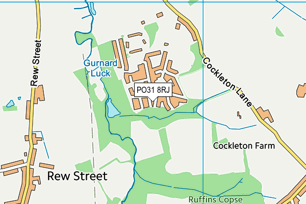 PO31 8RJ map - OS VectorMap District (Ordnance Survey)