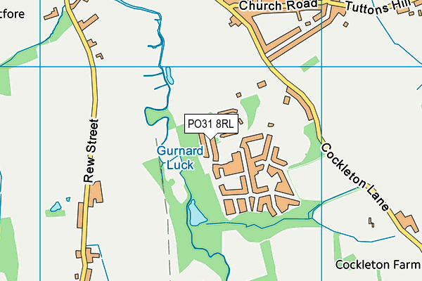 PO31 8RL map - OS VectorMap District (Ordnance Survey)