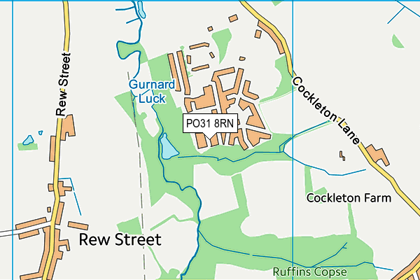 PO31 8RN map - OS VectorMap District (Ordnance Survey)