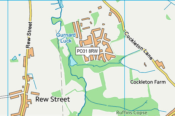 PO31 8RW map - OS VectorMap District (Ordnance Survey)