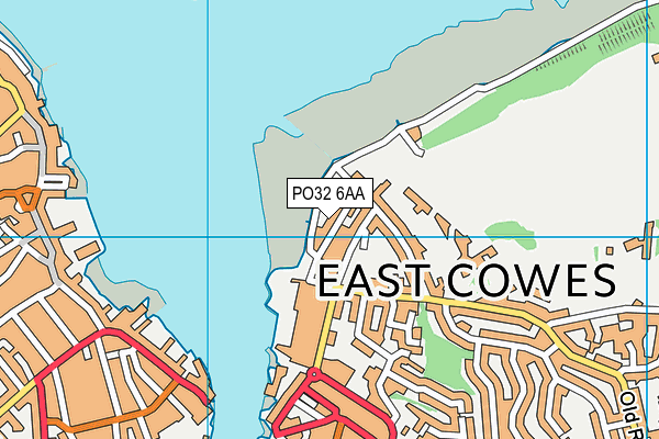 PO32 6AA map - OS VectorMap District (Ordnance Survey)