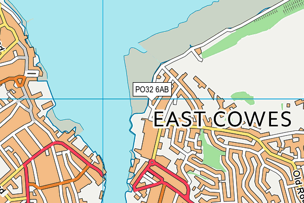 PO32 6AB map - OS VectorMap District (Ordnance Survey)