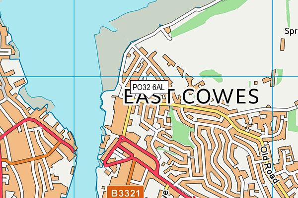 PO32 6AL map - OS VectorMap District (Ordnance Survey)