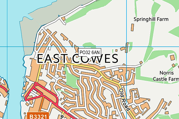 PO32 6AN map - OS VectorMap District (Ordnance Survey)