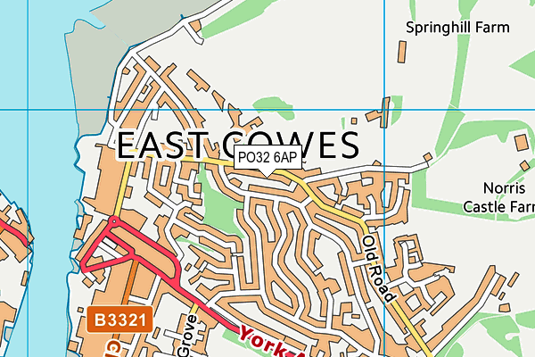 PO32 6AP map - OS VectorMap District (Ordnance Survey)