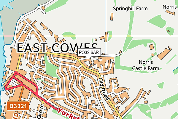 PO32 6AR map - OS VectorMap District (Ordnance Survey)