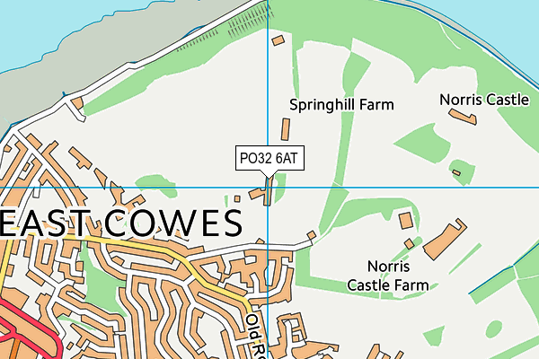 PO32 6AT map - OS VectorMap District (Ordnance Survey)