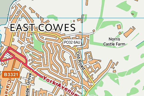 PO32 6AU map - OS VectorMap District (Ordnance Survey)