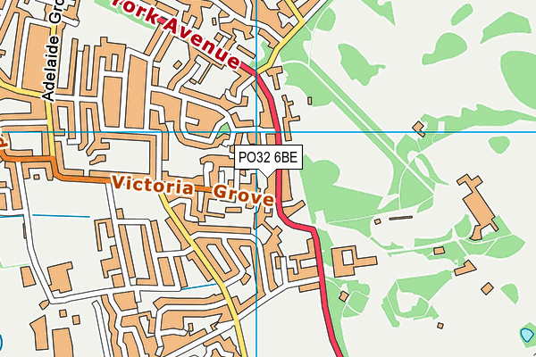 PO32 6BE map - OS VectorMap District (Ordnance Survey)