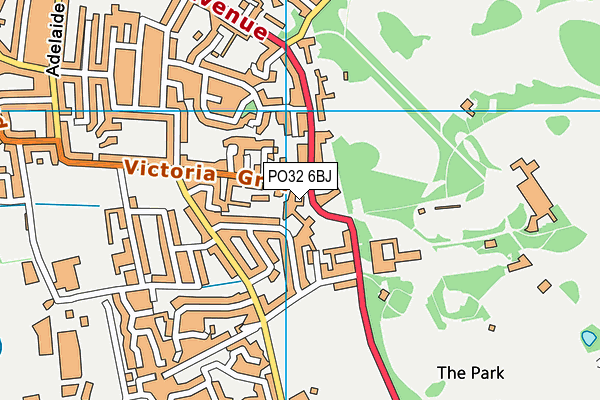 PO32 6BJ map - OS VectorMap District (Ordnance Survey)