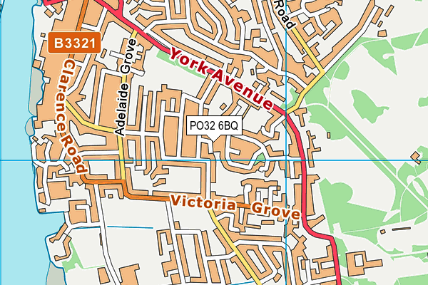 PO32 6BQ map - OS VectorMap District (Ordnance Survey)