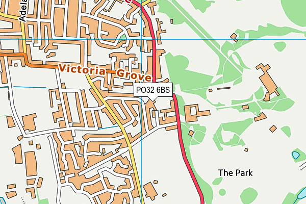 PO32 6BS map - OS VectorMap District (Ordnance Survey)